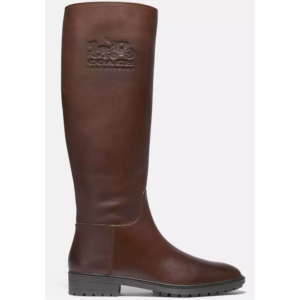 COACH FYNN TALL BOOTS G5481 NWB SIZE 37 BROWN